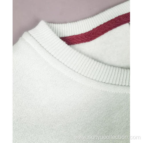 Men's crewneck sweatshirt without hood